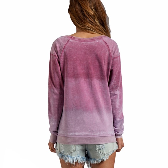 Chaser “From Texas With Love” Fleece Raglan - Picture 2 of 9